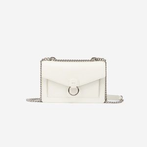 JW PEI the envelope chain white and silver